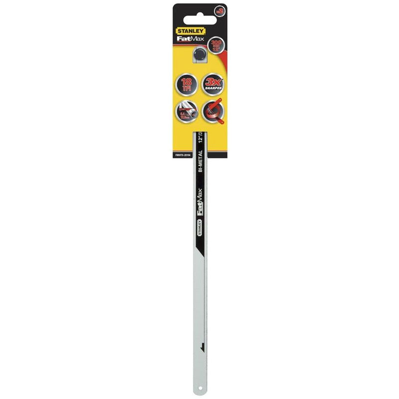 Lame de scie à métaux - carte 2 lames bimetal fatmax 10 dents - STANLEY - FMHT0-20195