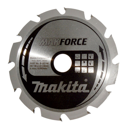 Lames carbure 'MakForce', pour bois, pour scies circulaires MAKITA