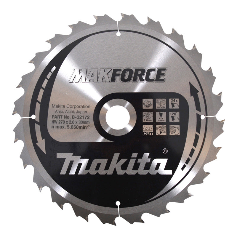 Lames carbure 'MakForce', pour bois, pour scies circulaires MAKITA