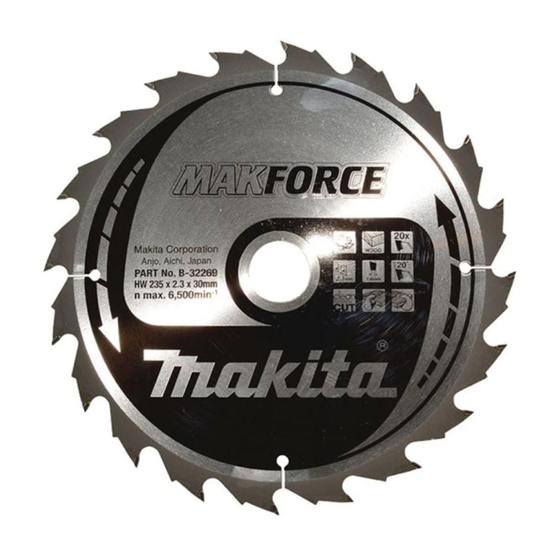 Lames carbure 'MakForce', pour bois, pour scies circulaires MAKITA