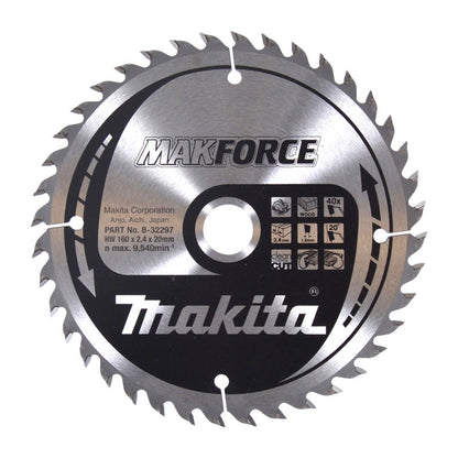 Lames carbure 'MakForce', pour bois, pour scies circulaires MAKITA