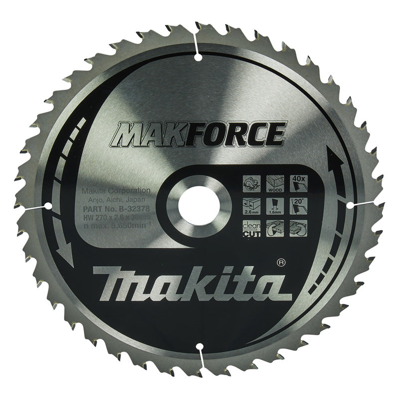 Lames carbure 'MakForce', pour bois, pour scies circulaires MAKITA