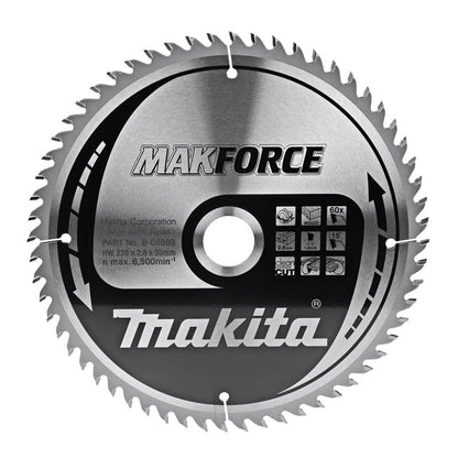 Lames carbure 'MakForce', pour bois, pour scies circulaires MAKITA
