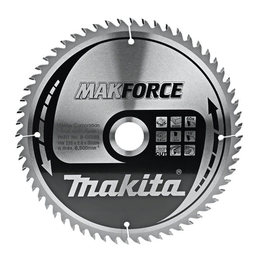 Lames carbure 'MakForce', pour bois, pour scies circulaires MAKITA