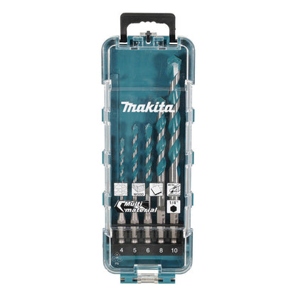 Coffret de 5 forets Multi-matériaux HEXA 1/4' MAKITA E-16732